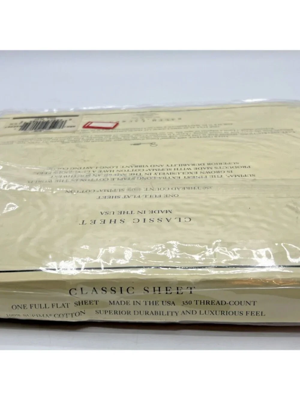 Ralph Lauren Classic Full Flat Sheet Blush Pink Supima Cotton USA
